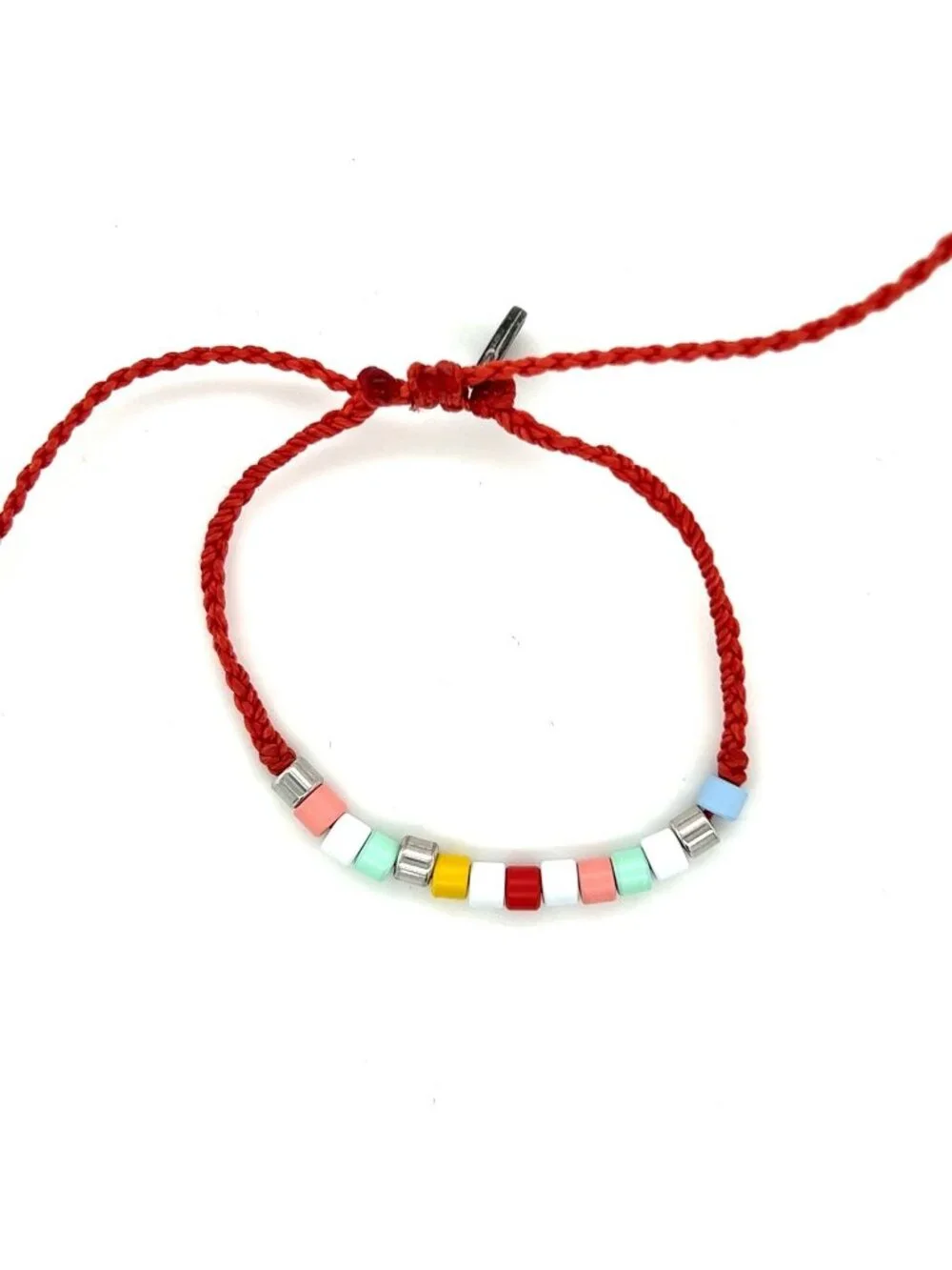 Pura Vida Red Cord with Beads Bracelet‎